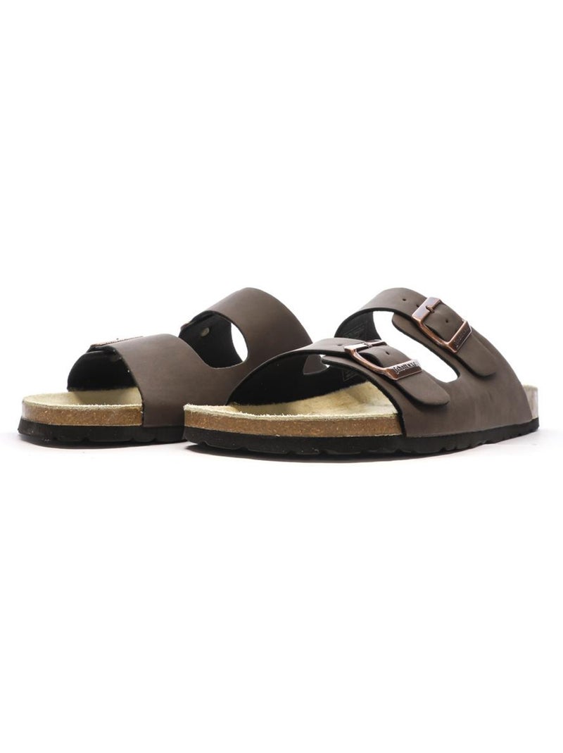Sandali Uomo Lisci Schott Marrone cappuccino - Kiabi
