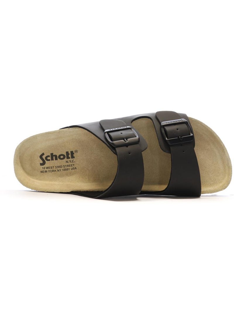 Sandali Uomo Lisci Schott Nero - Kiabi