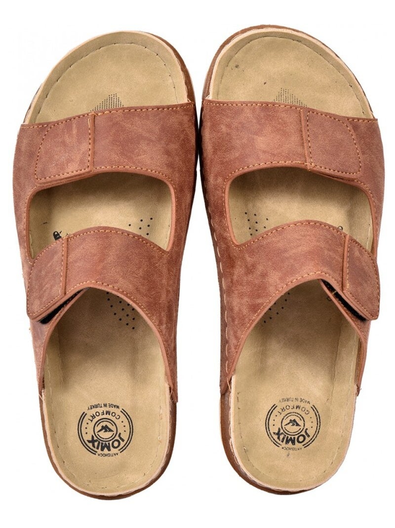 Sandali uomo PREMIUM Scratch OZABI Cammello - Kiabi