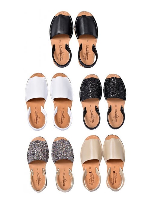 Sandalo Basso Donna PREMIUM CUOIO - Kiabi