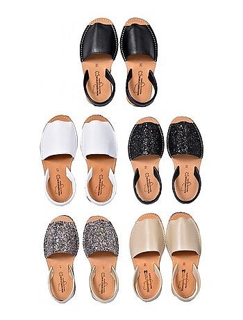 Sandalo Basso Donna PREMIUM CUOIO