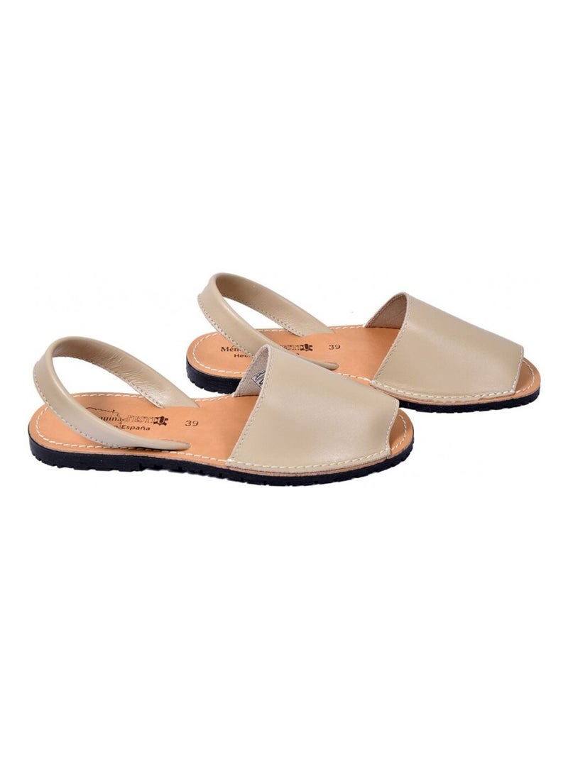 Sandalo Basso Donna PREMIUM CUOIO Tortora - Kiabi