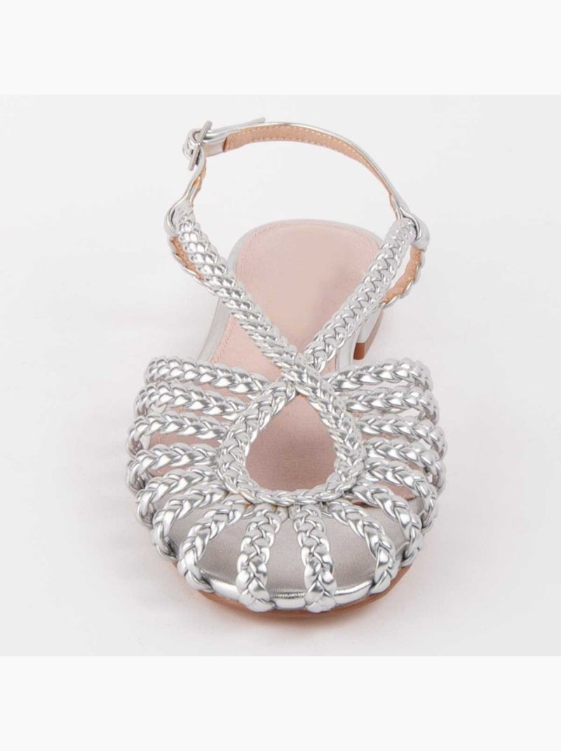 Sandalo Basso Materiale Sintetico Montevita Argento - Kiabi