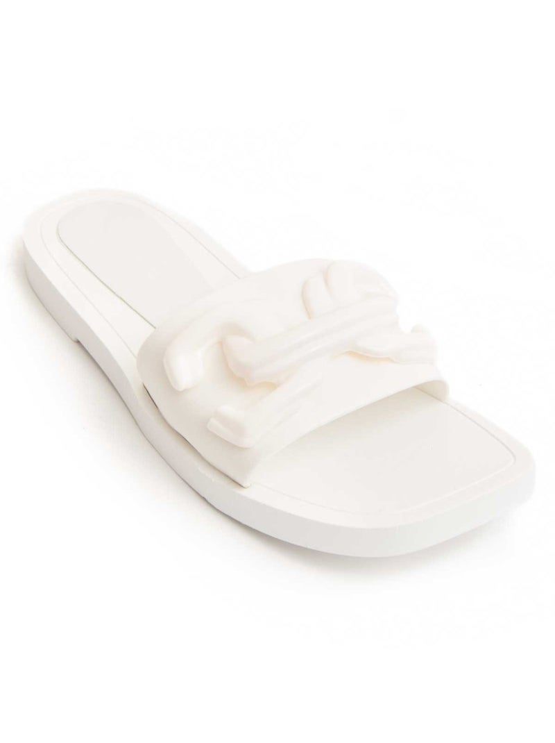 Sandalo Basso Materiale Sintetico Montevita Bianco - Kiabi