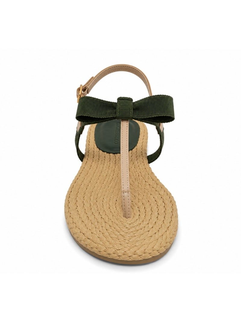 Sandalo basso materiale sintetico montevita Verde - Kiabi