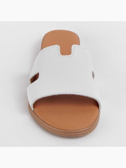 Sandalo Basso Pelle Naturale Purapiel - Kiabi