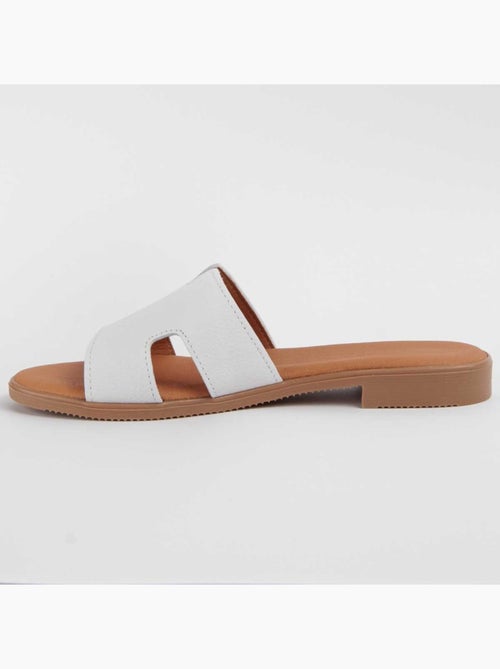 Sandalo Basso Pelle Naturale Purapiel - Kiabi