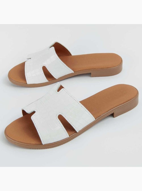 Sandalo Basso Pelle Naturale Purapiel - Kiabi