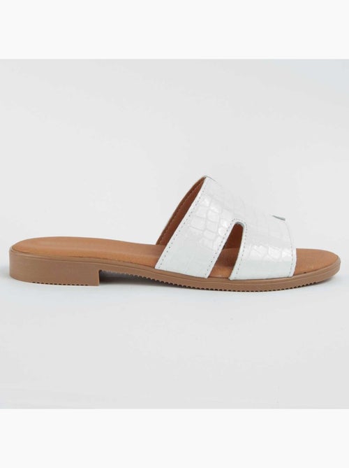 Sandalo Basso Pelle Naturale Purapiel - Kiabi