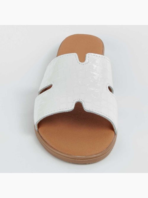 Sandalo Basso Pelle Naturale Purapiel - Kiabi