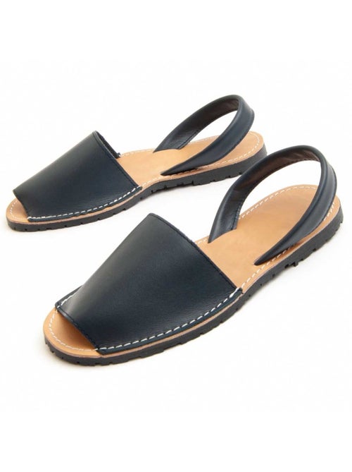 Sandalo Basso Pelle Naturale Purapiel - Kiabi