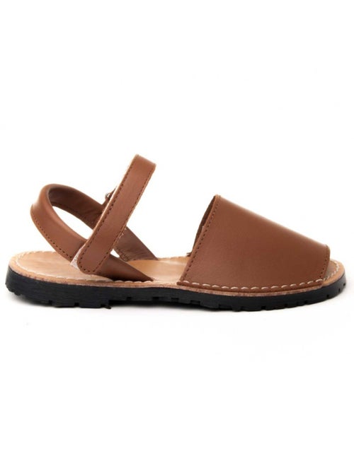 Sandalo Basso Pelle Naturale Purapiel - Kiabi