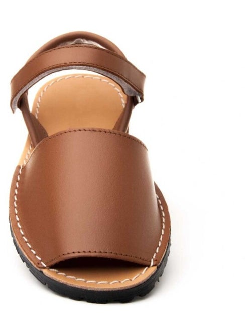 Sandalo Basso Pelle Naturale Purapiel - Kiabi