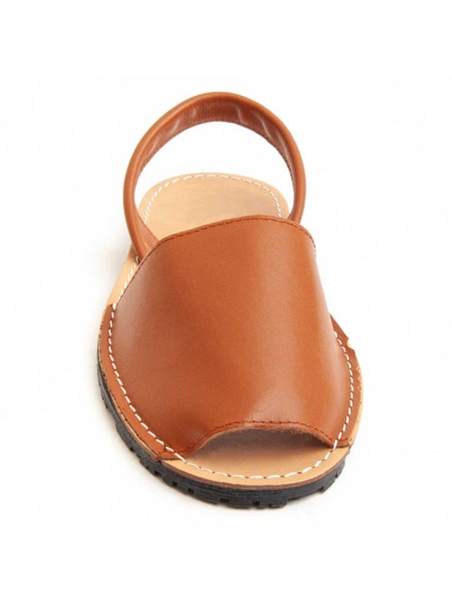 Sandalo Basso Pelle Naturale Purapiel - Kiabi