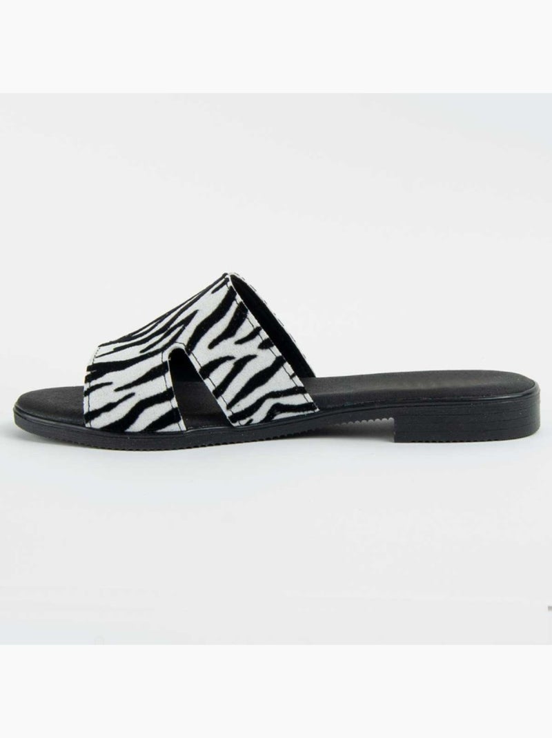 Sandalo Basso Pelle Naturale Purapiel Multicolore - Kiabi