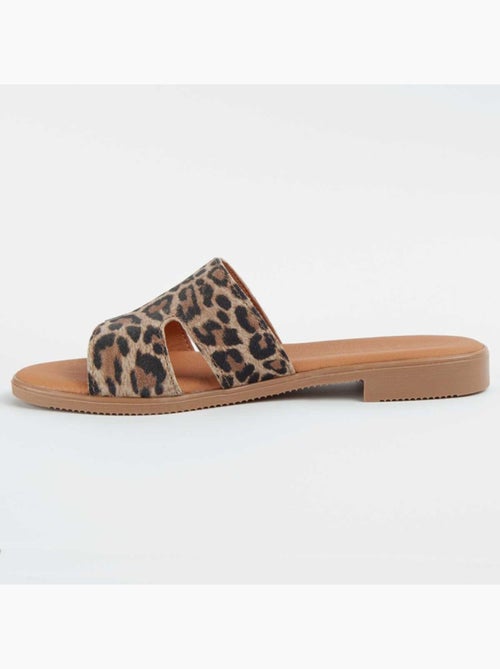 Sandalo Basso Pelle Naturale Purapiel - Kiabi