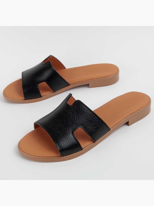 Sandalo Basso Pelle Naturale Purapiel - Kiabi