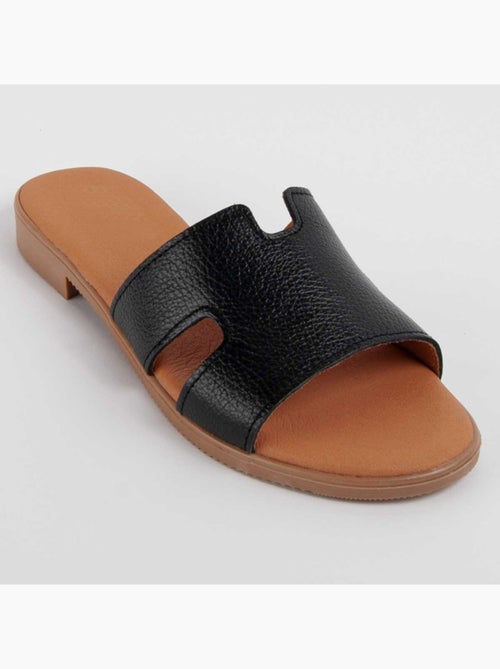 Sandalo Basso Pelle Naturale Purapiel - Kiabi