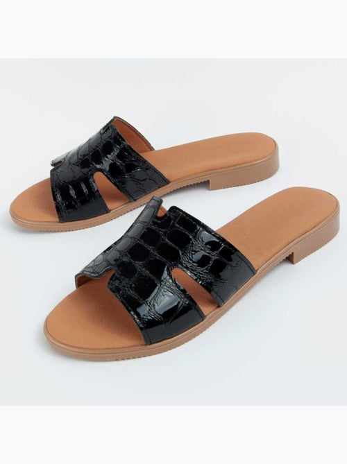 Sandalo Basso Pelle Naturale Purapiel - Kiabi