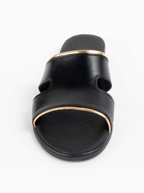 Sandalo Basso Pelle Naturale Purapiel - Kiabi