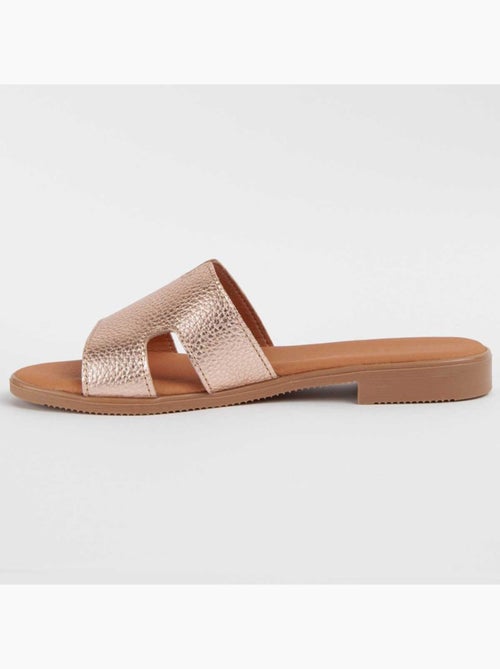 Sandalo Basso Pelle Naturale Purapiel - Kiabi