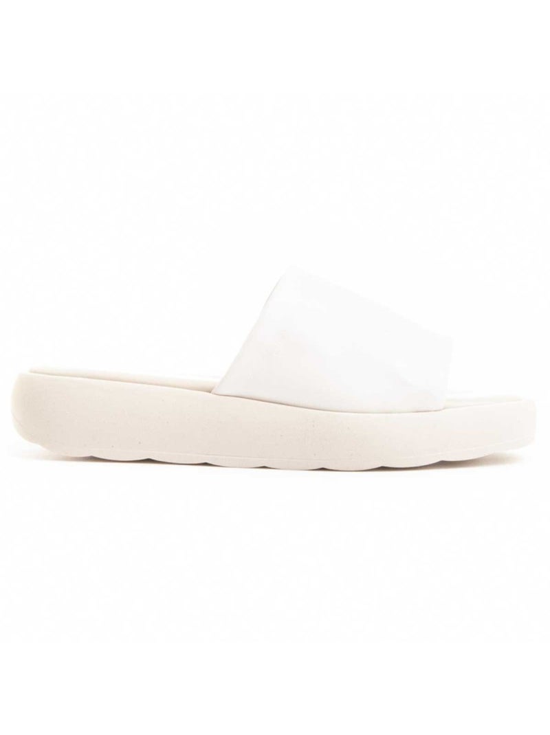 Sandalo basso pelle naturale wikers Bianco - Kiabi
