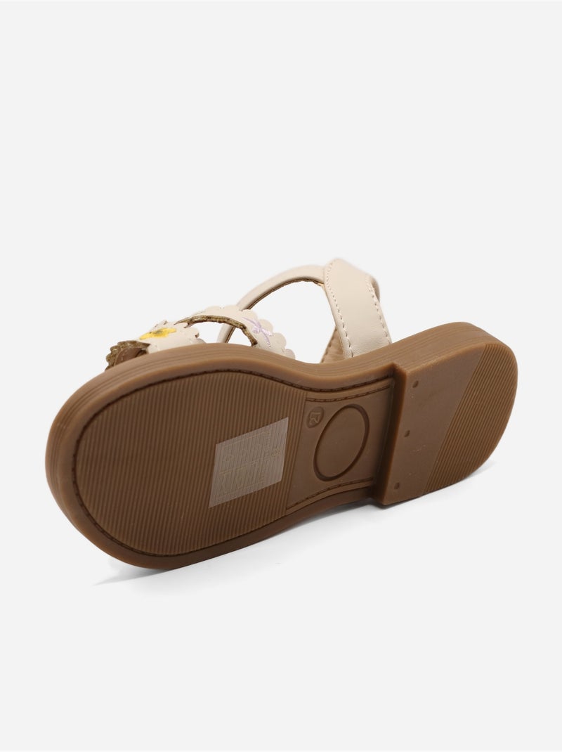 Sandalo cinturino incrociato Beige - Kiabi
