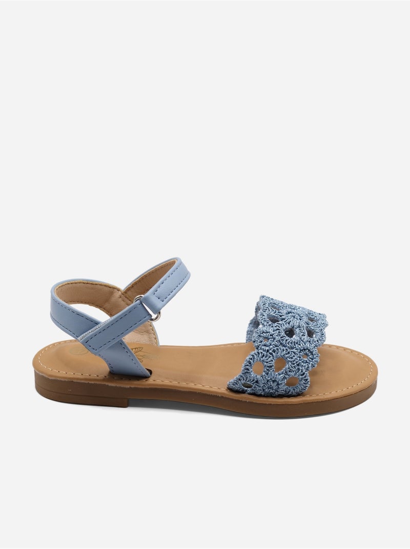 Sandalo cinturino incrociato Blu - Kiabi