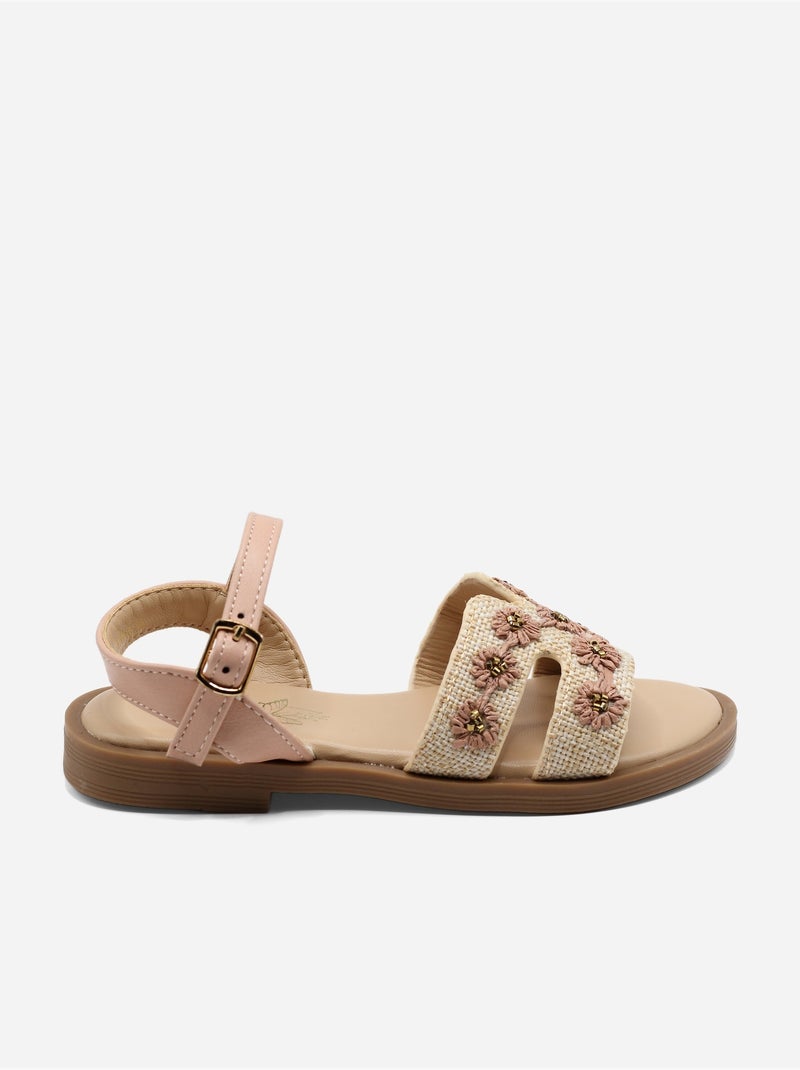 Sandalo cinturino incrociato Rosa - Kiabi