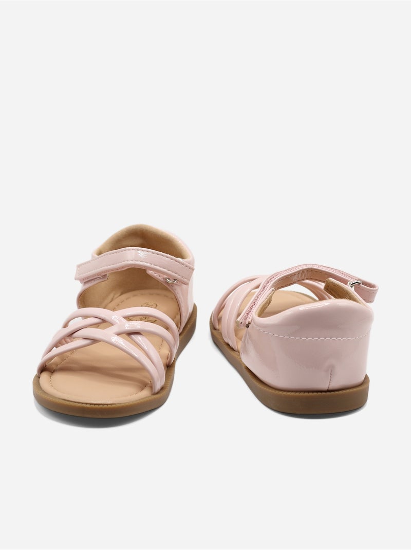 Sandalo cinturino incrociato Rosa - Kiabi