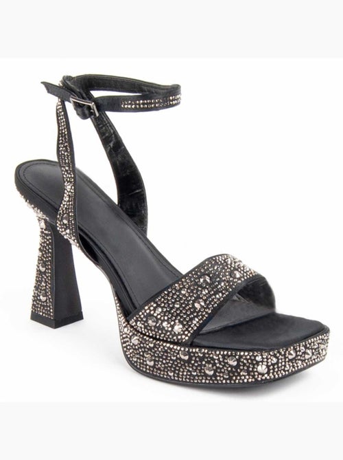 Sandalo Con Tacco Materiale Sintetico E Tessile Montevita - Kiabi