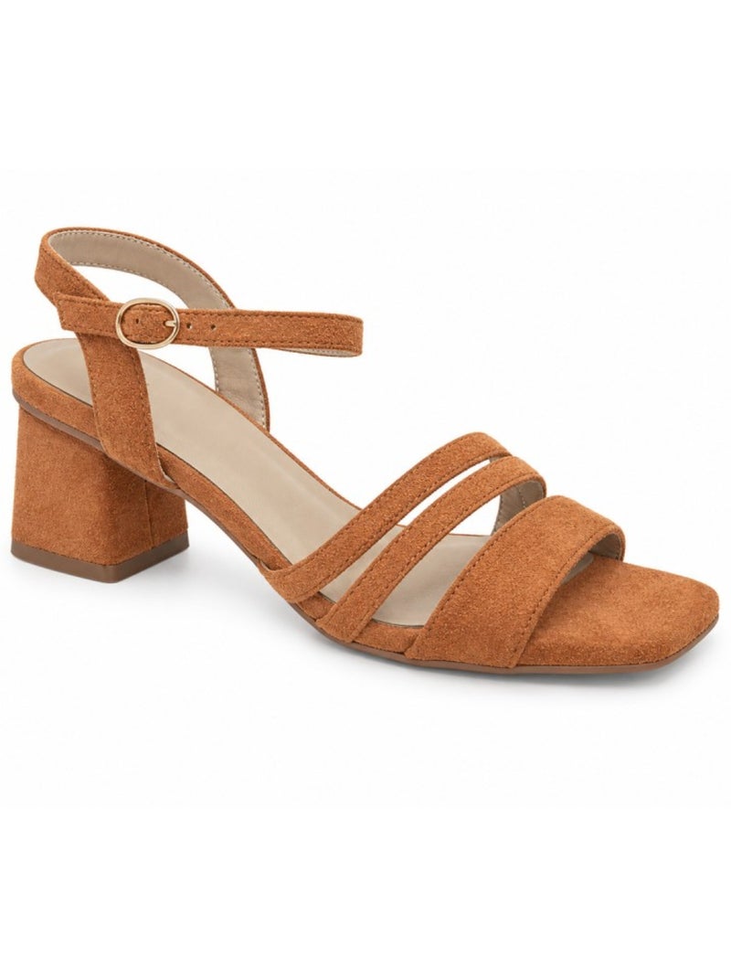 Sandalo con tacco materiale sintetico montevita Arancione - Kiabi