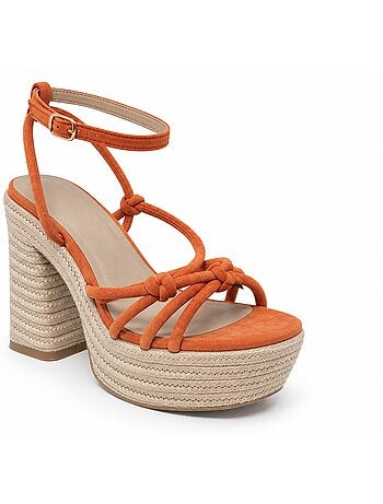 Sandalo con tacco materiale sintetico montevita
