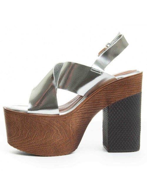 Sandalo Con Tacco Materiale Sintetico Montevita - Kiabi