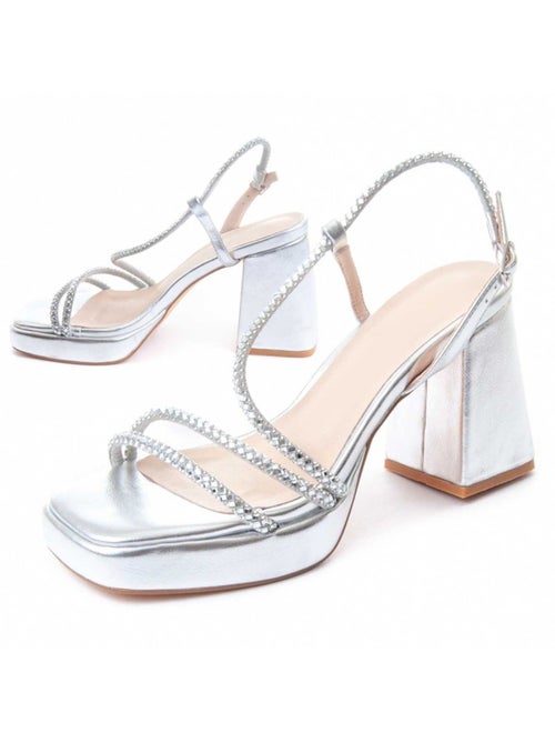 Sandalo Con Tacco Materiale Sintetico Montevita - Kiabi