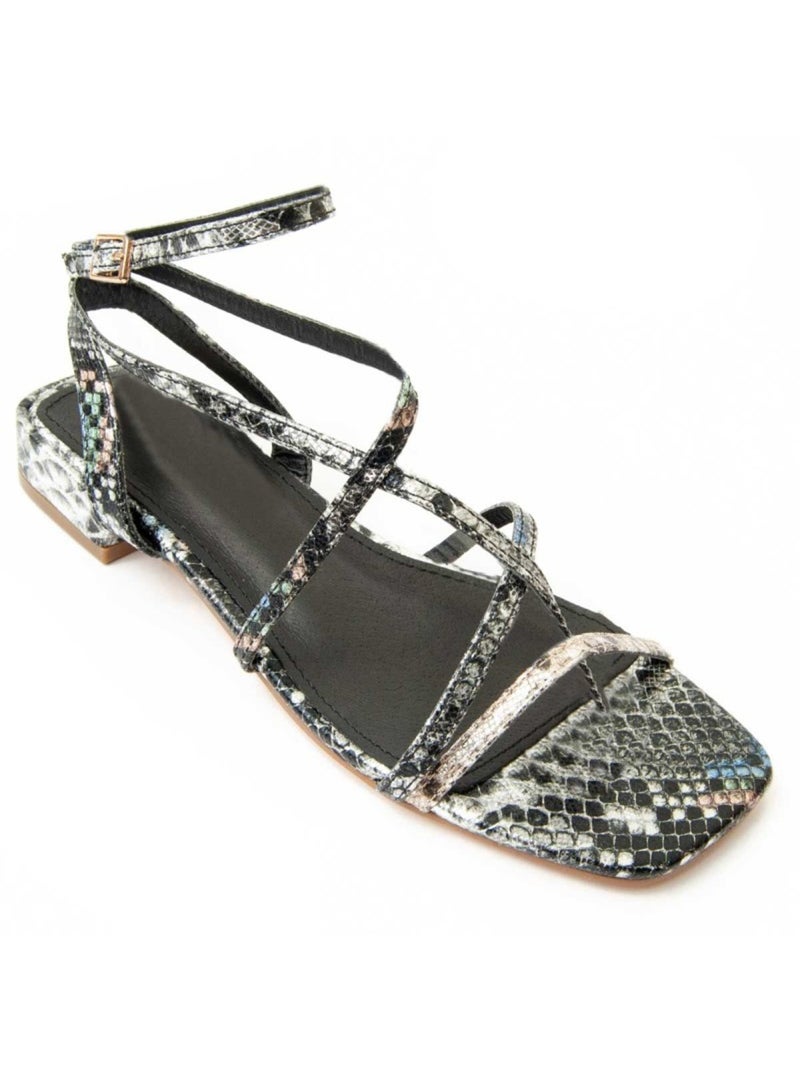 Sandalo Con Tacco Materiale Sintetico Montevita Argento - Kiabi