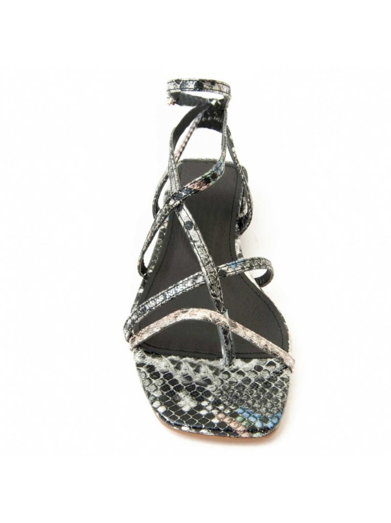Sandalo Con Tacco Materiale Sintetico Montevita Argento - Kiabi