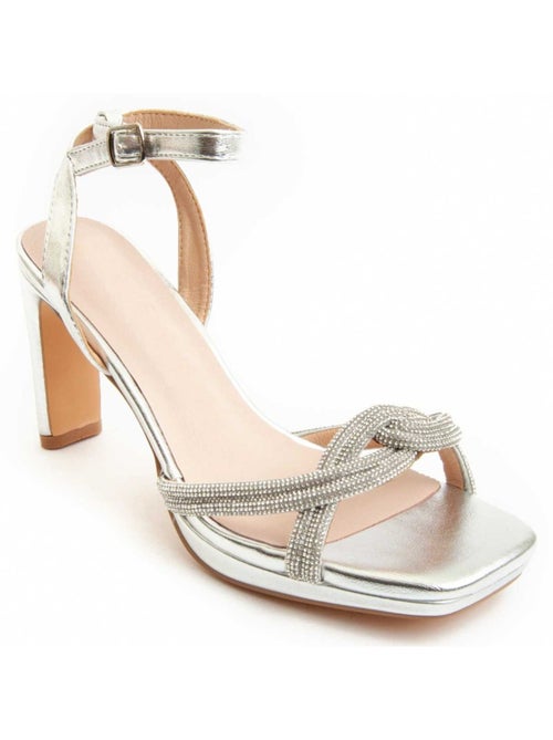 Sandalo Con Tacco Materiale Sintetico Montevita - Kiabi