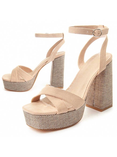 Sandalo Con Tacco Materiale Sintetico Montevita - Kiabi