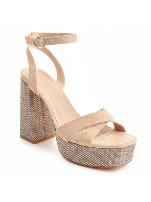 Sandalo Con Tacco Materiale Sintetico Montevita - Kiabi