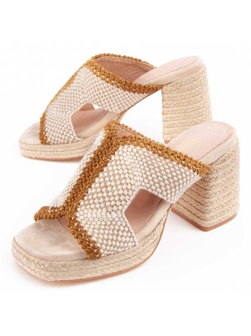 Sandalo Con Tacco Materiale Sintetico Montevita - Kiabi