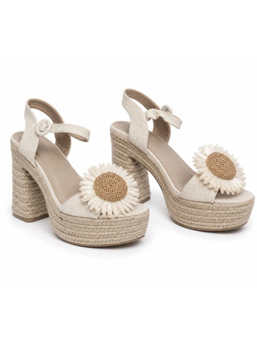 Sandalo con tacco materiale sintetico montevita - Kiabi Sandalo con tacco materiale sintetico montevita - Kiabi