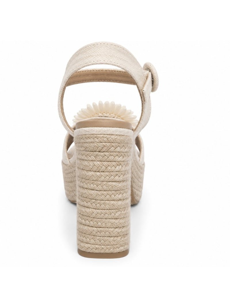 Sandalo con tacco materiale sintetico montevita Beige - Kiabi