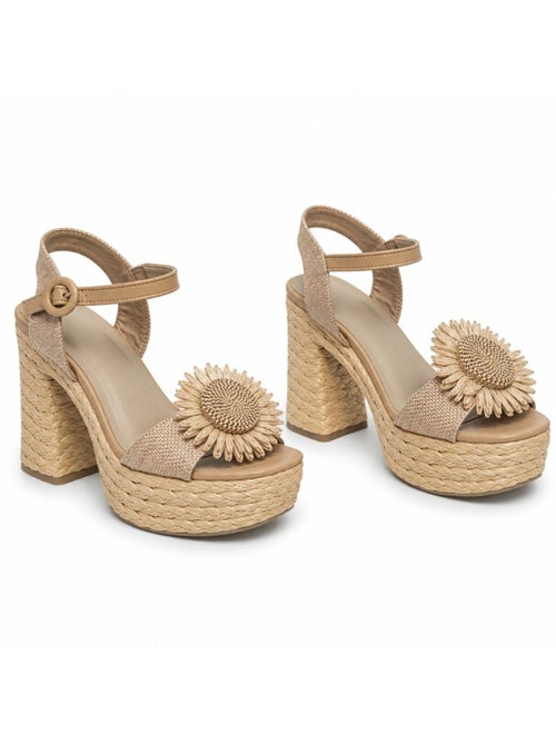 Sandalo con tacco materiale sintetico montevita - Kiabi Sandalo con tacco materiale sintetico montevita - Kiabi