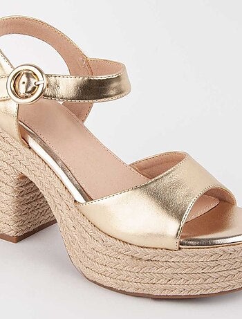 Sandalo Con Tacco Materiale Sintetico Montevita