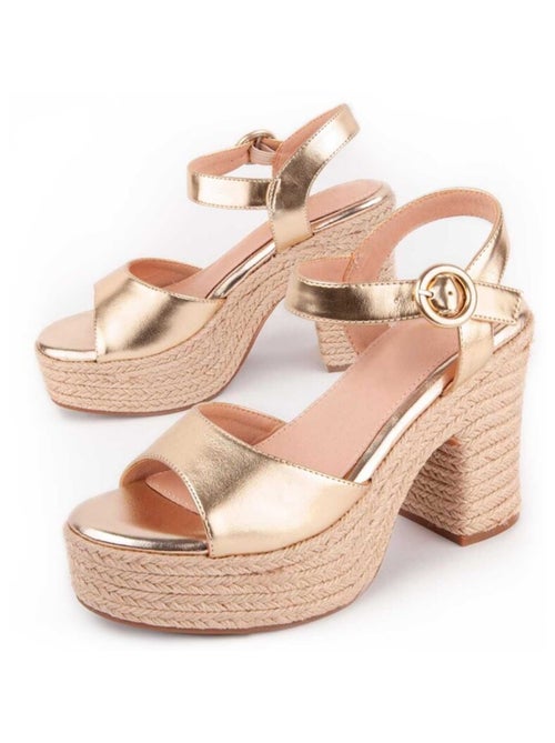 Sandalo Con Tacco Materiale Sintetico Montevita - Kiabi