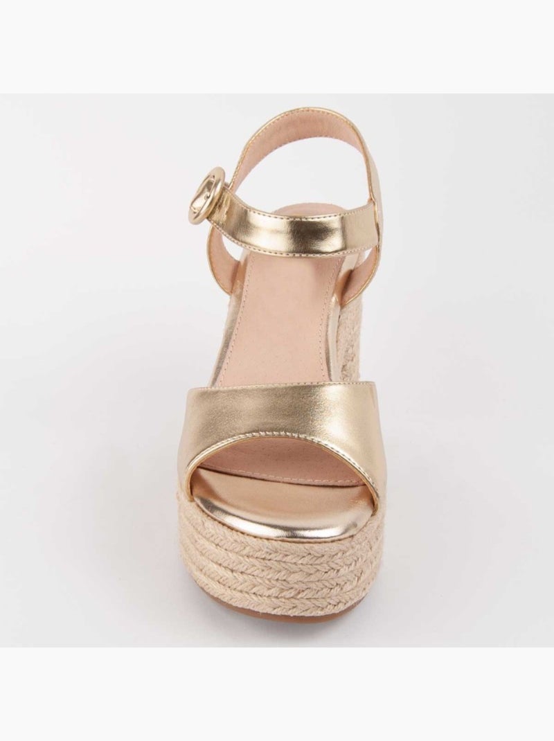 Sandalo Con Tacco Materiale Sintetico Montevita Dorato/Oro - Kiabi