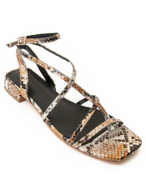 Sandalo Con Tacco Materiale Sintetico Montevita - Kiabi