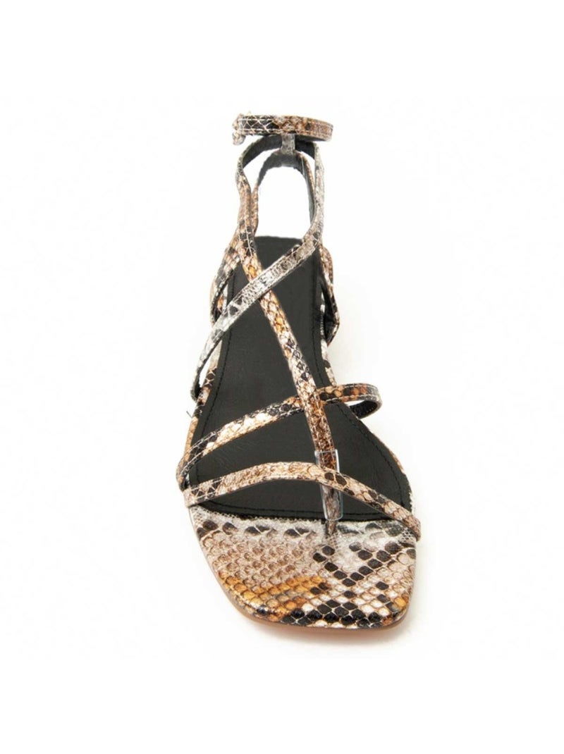 Sandalo Con Tacco Materiale Sintetico Montevita Dorato/Oro - Kiabi