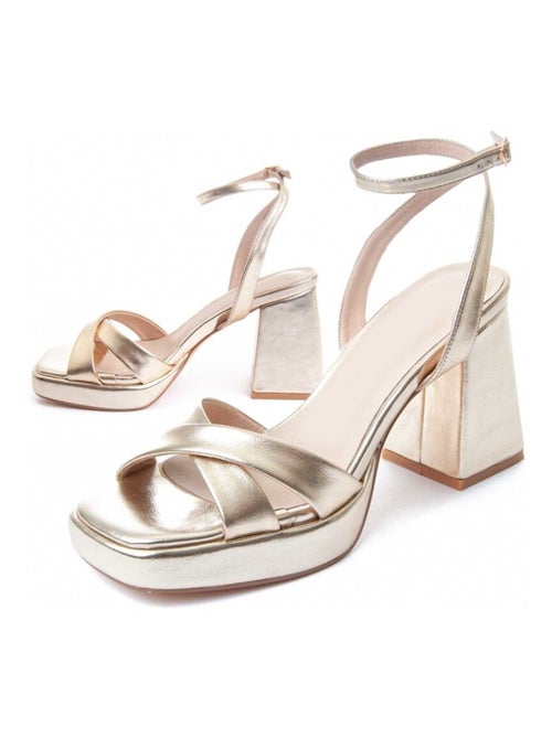 Sandalo Con Tacco Materiale Sintetico Montevita - Kiabi